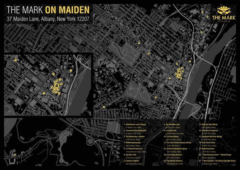 Downtown Albany 1 Bed + Workstation @ Maiden Lane Apartment Ngoại thất bức ảnh